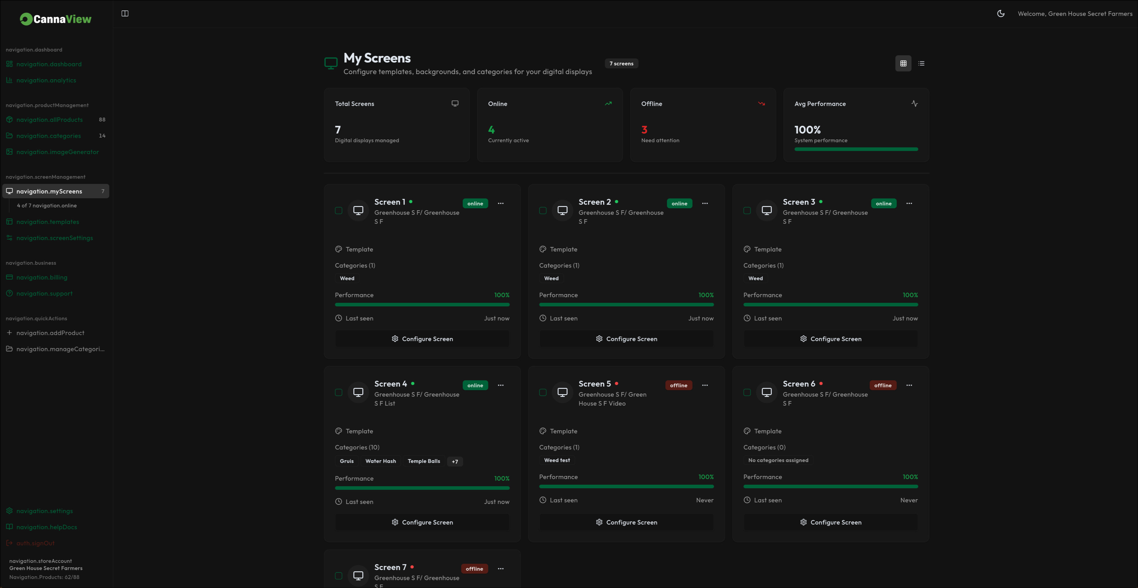 Multiple Screens